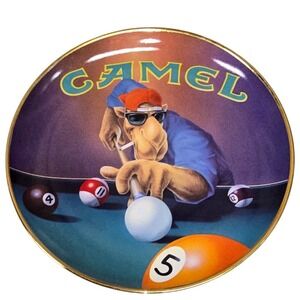 Vintage 1995 Joe Camel Collector Plate Limited Edition Pool Billiards 8 Inch
